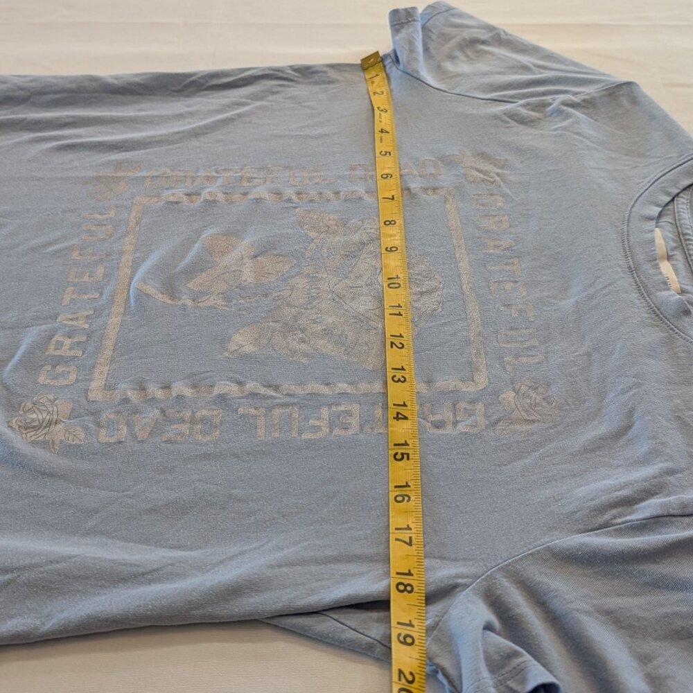 Grateful Dead Graphic Tee Abercrombie Kids Blue Band Shirt 13/14 - Picture 4 of 5